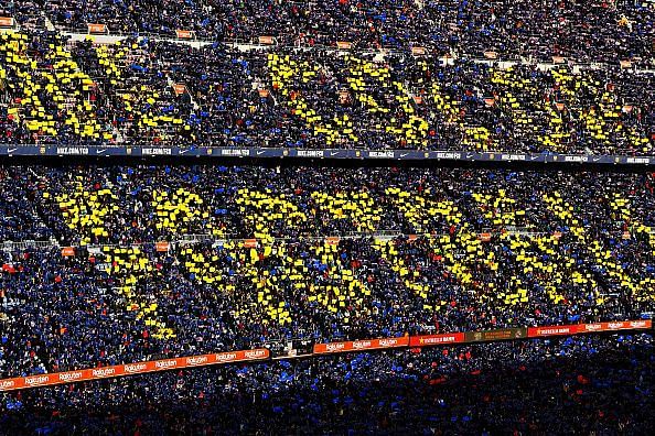 Camp Nou is regarded as the most intimidating venue for opponents